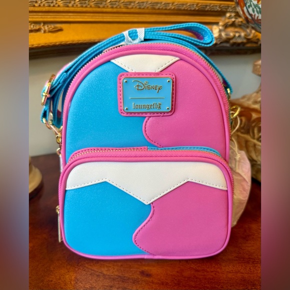 Loungefly Handbags - Loungefly Make it Pink Make it Blue Sleeping Beauty Convertible Mini Backpack